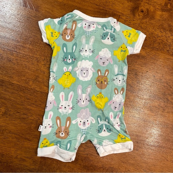 Little Sleepies Rad Rabbits Shorty sleeper outfit size 0-3 months - Picture 4 of 4